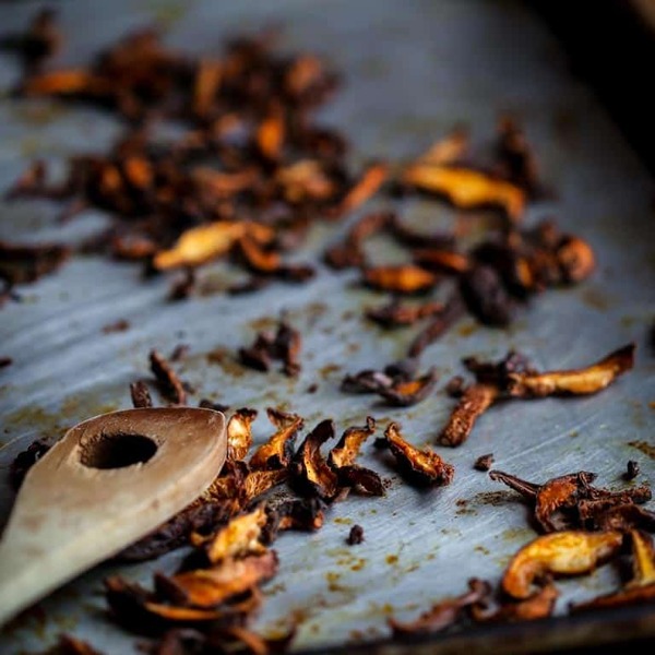 vegan shiitake bacon