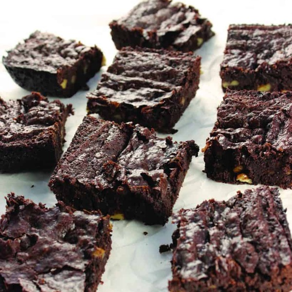 FUDGY DOUBLE CHOCOLATE BROWNIES