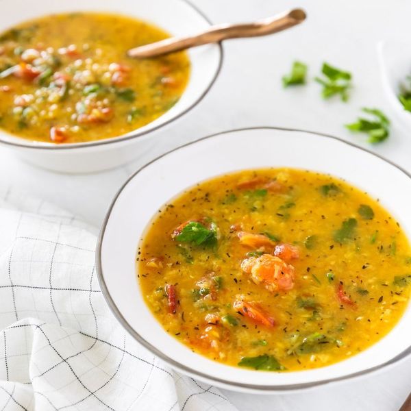 Orange or Red Lentils With Tomato (Masoor Dal)