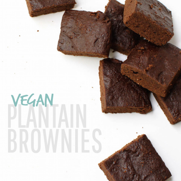 Vegan Plantain Brownies
