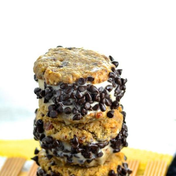 Cashew Ice Cream Sandwiches
