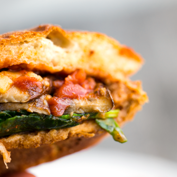 Mushroom Marinara Melt Sandwich