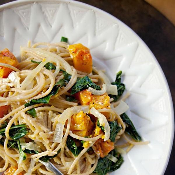 Creamy Pasta with Roasted Butternut Squash